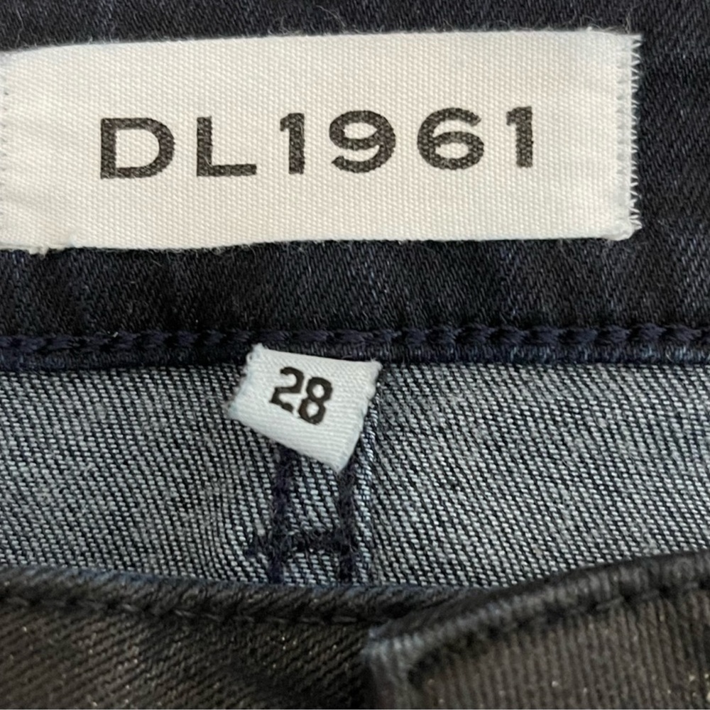 DL1961 Florence Instasculpt Boiler Skinny Black Metallic/Blue Jean Hybrid 28 - Picture 9 of 11